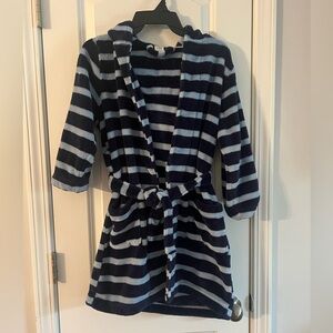 Tucker + Tate Navy and White Striped Kids Robe